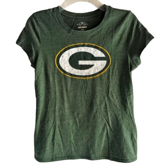 Old Navy Vintage Green Bay Packers Football Grunge Ladies Med. Tee T Shirt #F - Picture 1 of 4